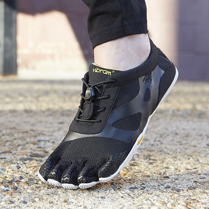 Zapatillas Deportivos Vibram Kso Evo Mujer Negras Blancas | JZyAC4kB