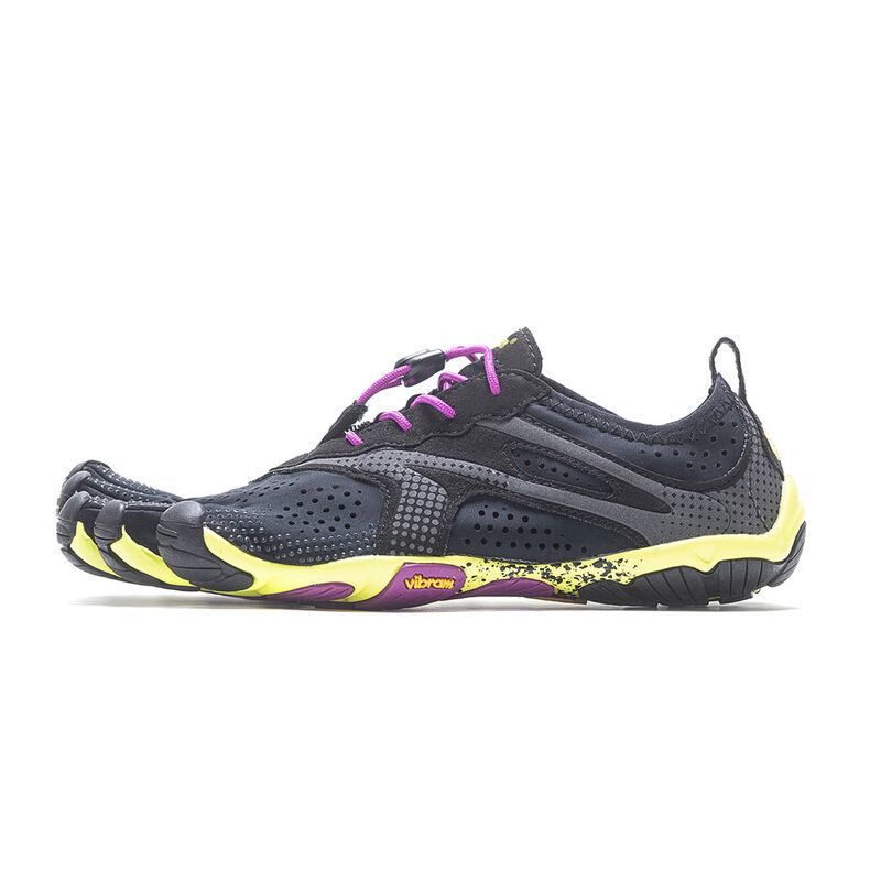 Zapatillas Deportivos Vibram V-run Mujer Negras Amarillo Moradas | XfMgpAGe