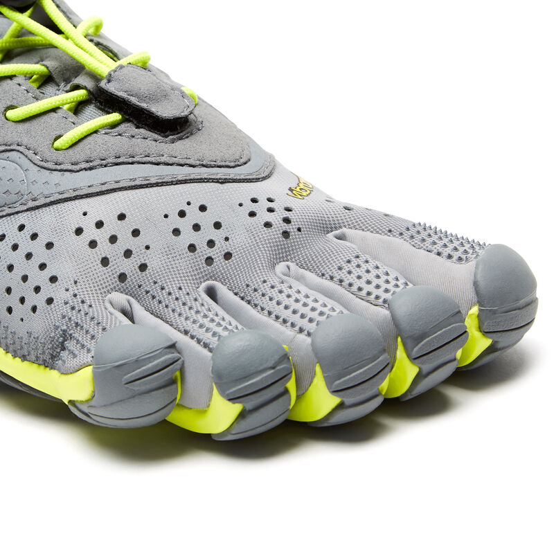 Zapatillas Deportivos Vibram V-run Mujer Gris Amarillo | j4Na98Ds