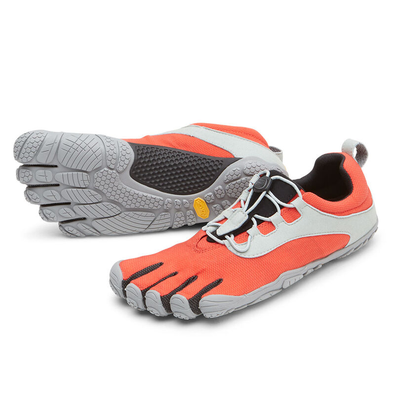 Zapatillas Deportivos Vibram V-run Retro Hombre Rojas Negras Gris | W0slaFlM