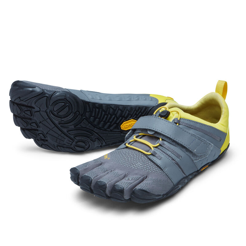 Zapatillas Deportivos Vibram V-train 2.0 Hombre Gris Amarillo Negras | CqPQBOnY