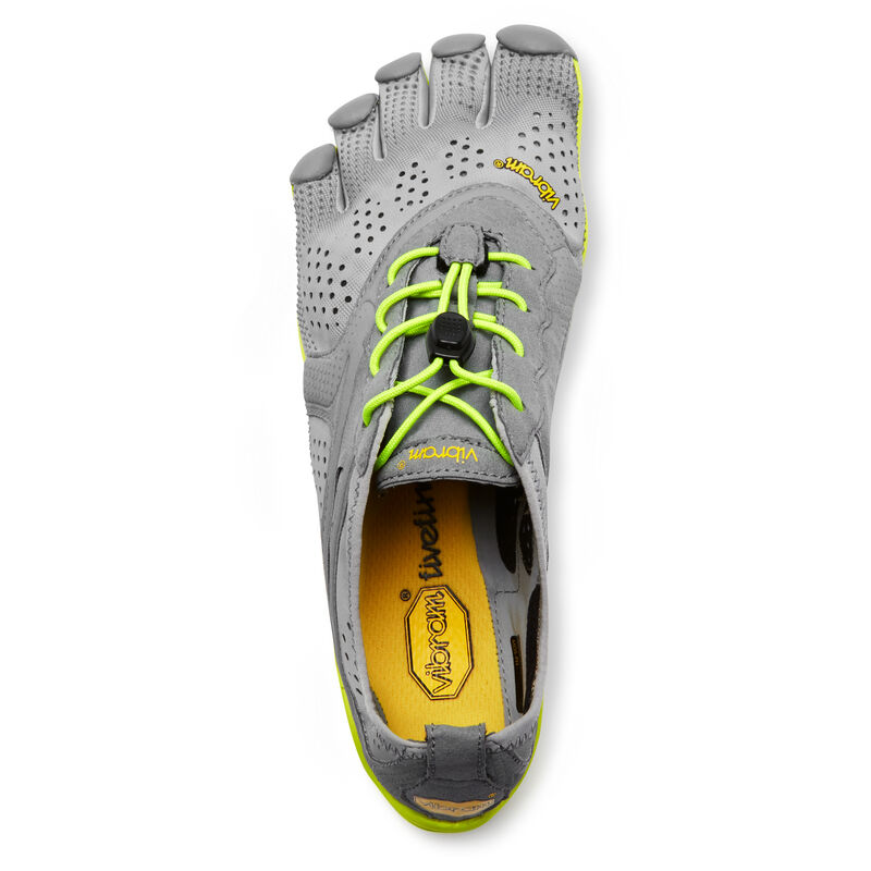 Zapatillas Running Vibram V-run Hombre Gris Amarillo | 9OWABmLW