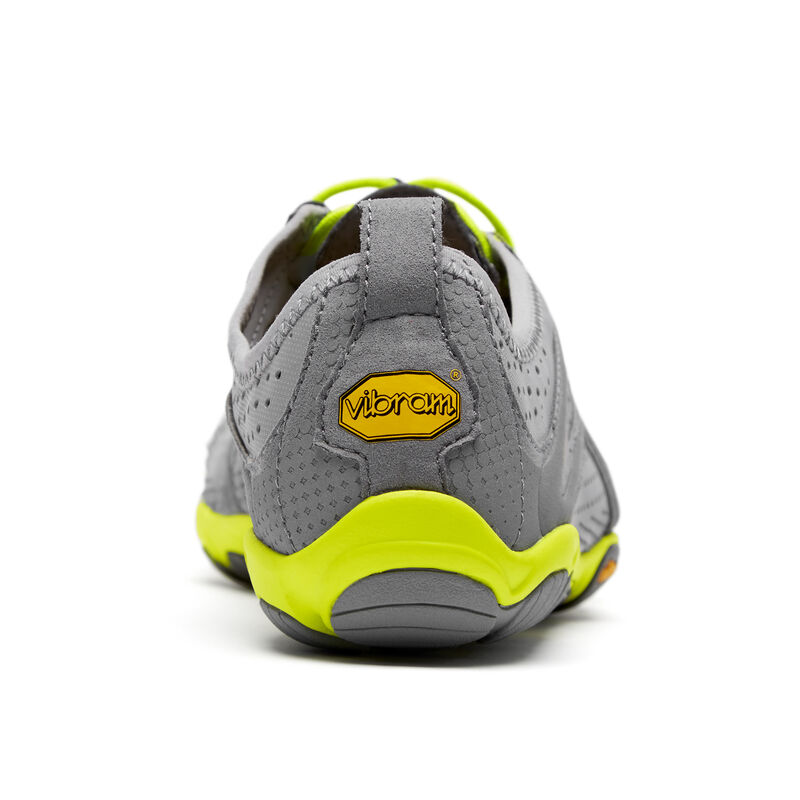 Zapatillas Running Vibram V-run Hombre Gris Amarillo | 9OWABmLW