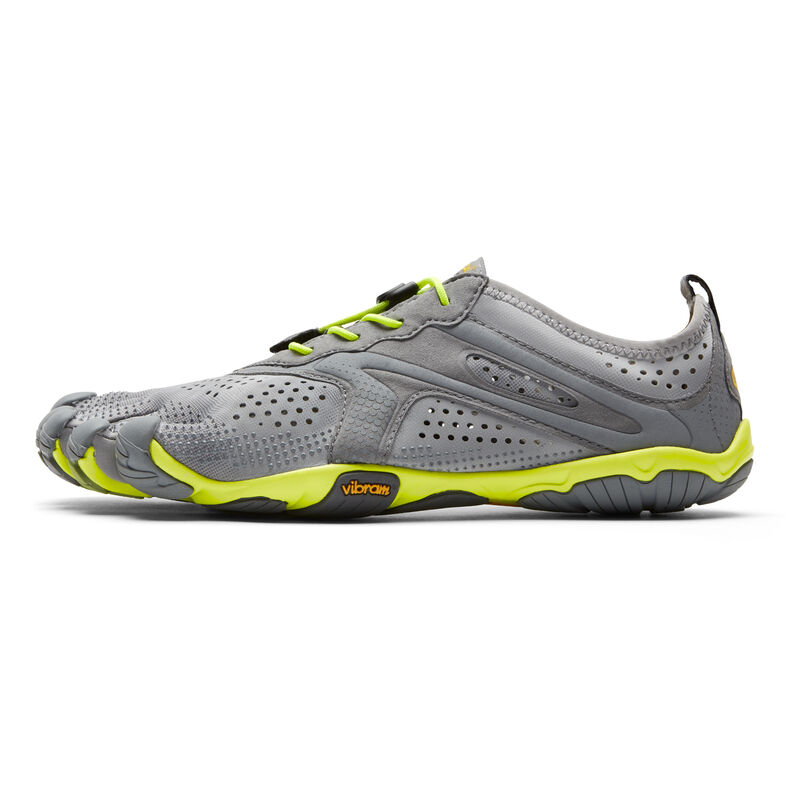 Zapatillas Running Vibram V-run Hombre Gris Amarillo | 9OWABmLW