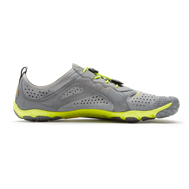 Zapatillas Running Vibram V-run Hombre Gris Amarillo | 9OWABmLW