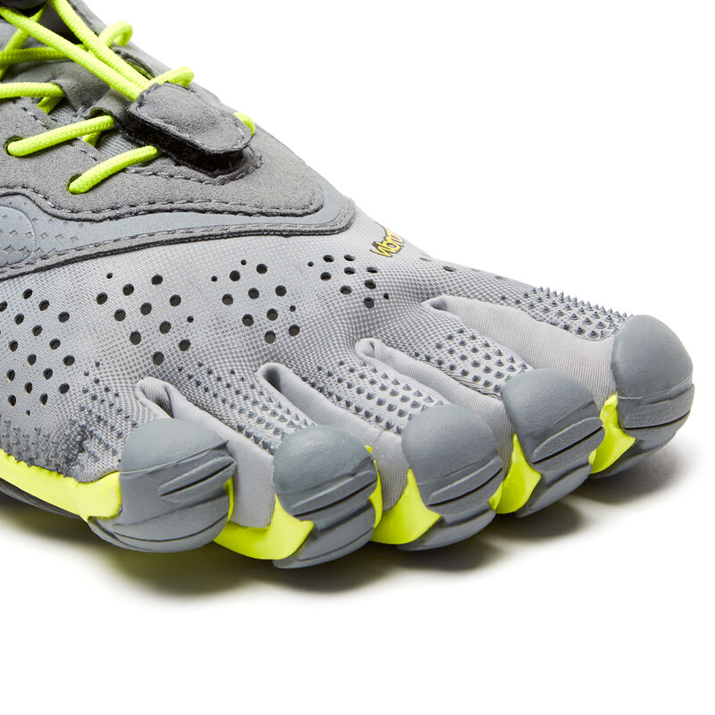 Zapatillas Running Vibram V-run Hombre Gris Amarillo | 9OWABmLW