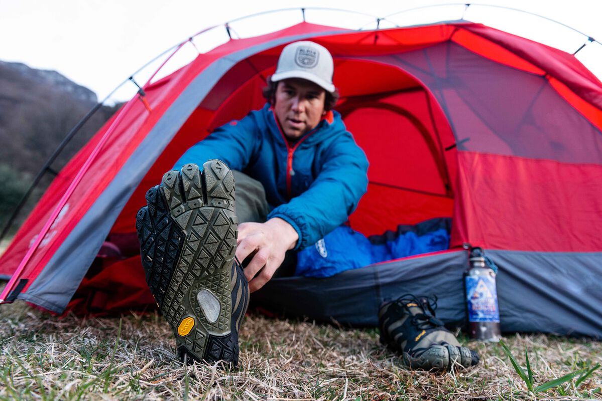 Zapatos Trail Vibram V-trail 2.0 Hombre Verde Oscuro Negras | AlIadWVO