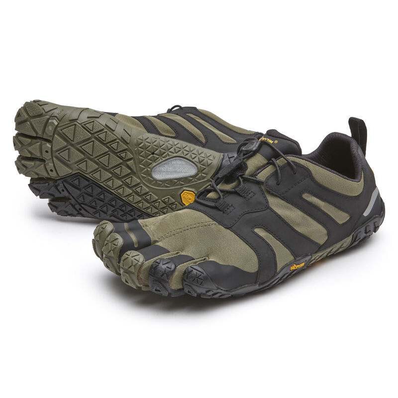 Zapatos Trail Vibram V-trail 2.0 Hombre Verde Oscuro Negras | AlIadWVO