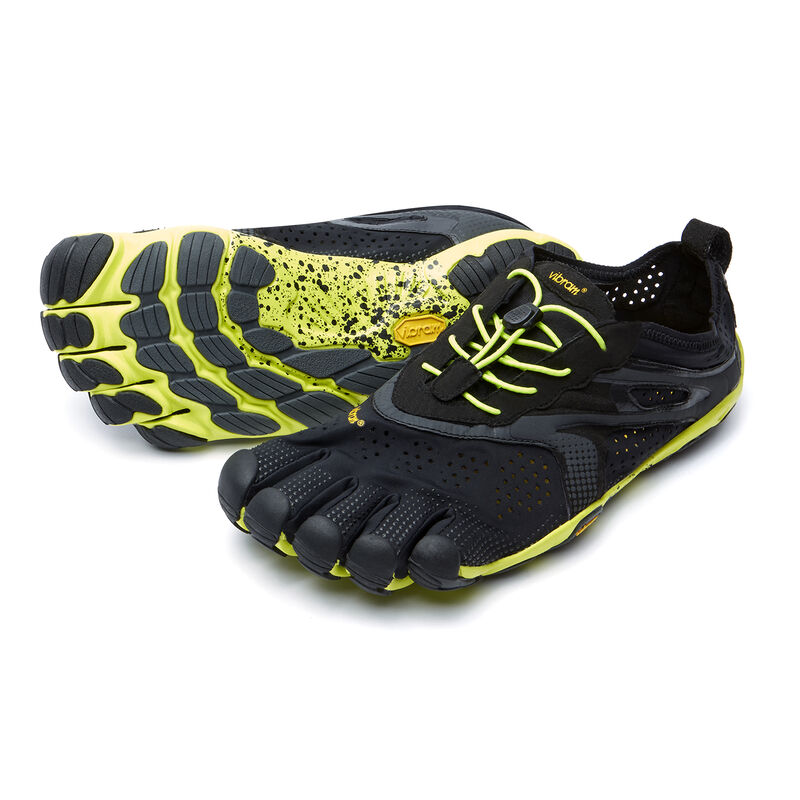 Zapatillas Running Vibram V-run Hombre Negras Amarillo | JVe1tbi3